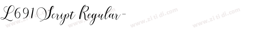 L691 Script Regular字体转换 L691 Script Regular字体转换